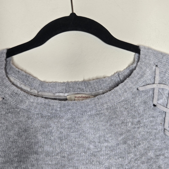 SUNDANCE Cross Creek Long Sleeve Lambswool Blend Stitch Shoulder - Picture 3 of 8